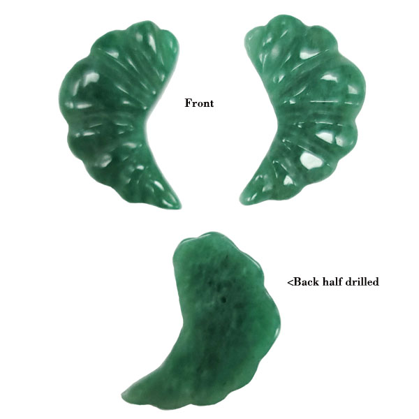 CROSSIST 18X28MM AVENTURINE (2PCS)